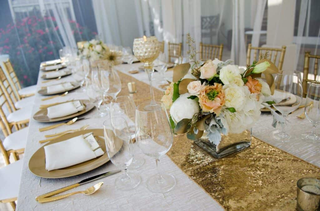 Party & Event Rental Products on a Table